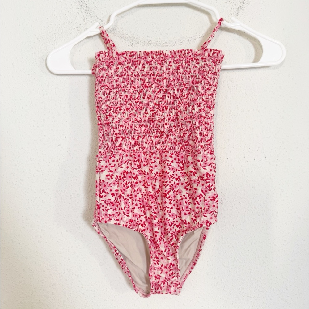 Hermoza girls mommy and me floral smocked one piece swimsuit